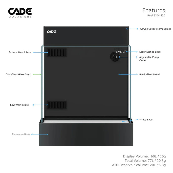 Cade Reef Mini S2/M - Ocean Reefs Marine Aquariums