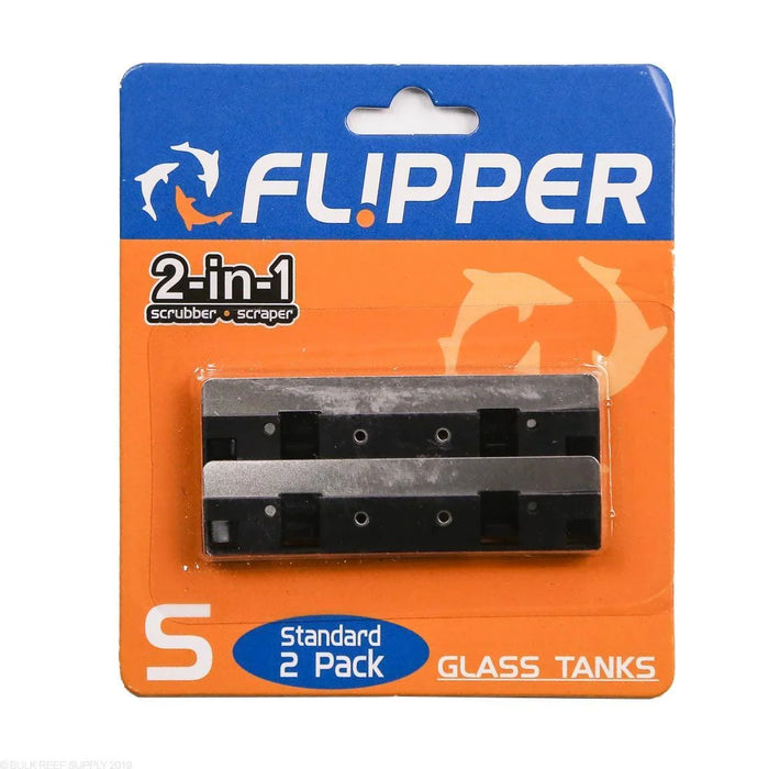 Flipper Standard Stainless Steel Replacement Blade - 2 Pack - Ocean Reefs Marine Aquariums