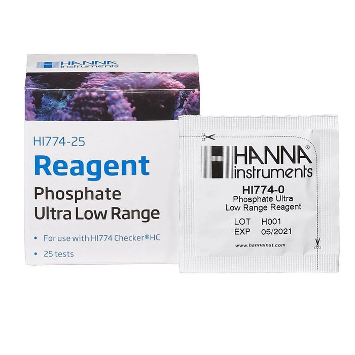 Hanna HC HI774-25 Reagents - Phosphate Ultra Low Range ® - Ocean Reefs Marine Aquariums