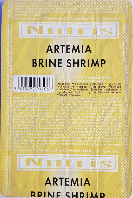 Nutris Frozen Brine Shrimp Blister Pack - Ocean Reefs Marine Aquariums