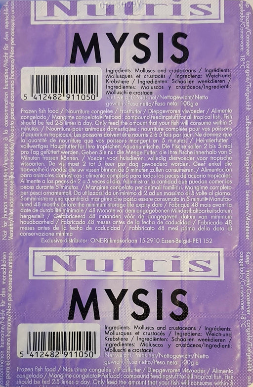 Nutris Frozen Mysis Blister Pack - Ocean Reefs Marine Aquariums