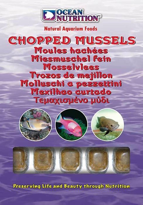 Ocean Nutrition Frozen Chopped Mussels 100g - Ocean Reefs Marine Aquariums