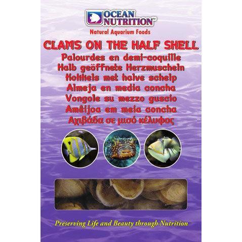 Ocean Nutrition Frozen Clams The Half Shell - Ocean Reefs Marine Aquariums