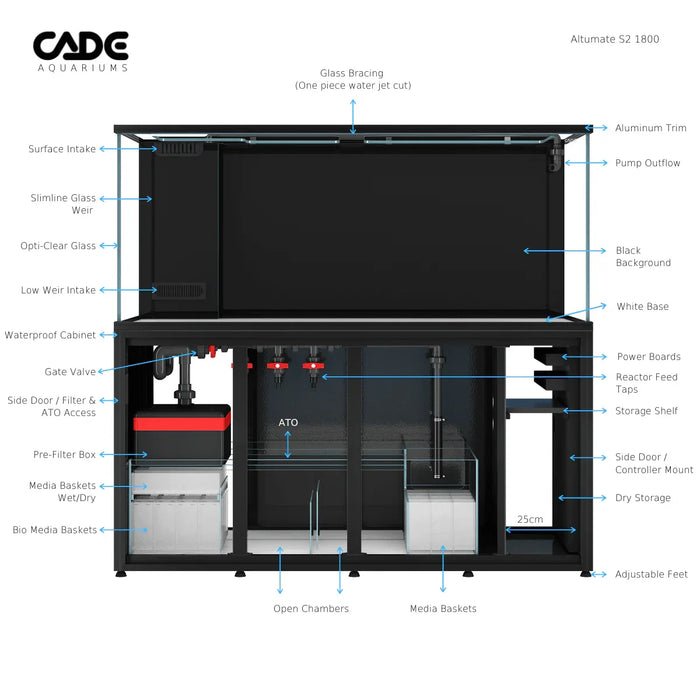 Cade Altumate S2 1800 - Ocean Reefs Marine Aquariums